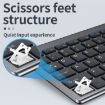 109 Three-mode Wireless Bluetooth Keyboard - Gun Metal Finish - 7