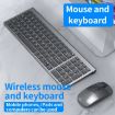 109 Three-mode Wireless Bluetooth Keyboard Silver - Compact & Versatile - 2