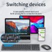109 Three-mode Wireless Bluetooth Keyboard Silver - Compact & Versatile - 5