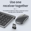 109 Three-mode Wireless Bluetooth Keyboard Silver - Compact & Versatile - 8