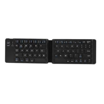 Compact Black Mini Wireless Bluetooth Folding Keyboard - 1