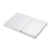 Rechargeable 64 Keys Bluetooth Keyboard with Touchpad - Silver - 5