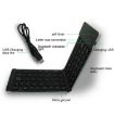 F66 Foldable Bluetooth Keyboard, 66 Keys, Android/Windows/iOS, Rose Gold - 3