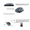 Logitech M185 Wireless Optical Mouse, 2.4GHz, 3-Keys, 1000DPI, Blue - 3