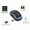 Logitech M185 Wireless Optical Mouse, 2.4GHz, 3-Keys, 1000DPI, Red - 2
