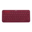Logitech K380 Red Portable Multi-Device Wireless Bluetooth Keyboard - 1