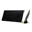 KM-909 Wireless Keyboard & Optical Pen Mouse Set, USB Receiver, Black - 1