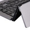F18 Ultra-slim Foldable Bluetooth Keyboard with Holder - 58 Keys, Grey - 6