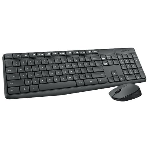 Logitech MK235 Wireless Keyboard and Mouse Set - Compact and Reliable - 1