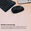 Logitech MK245 Nano Wireless Keyboard and Mouse Set - Black - 6