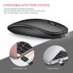 HXSJ M90 Rose Gold Dual Mode Wireless Bluetooth Rechargeable Mouse - 8