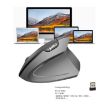 HXSJ T24 Wireless Vertical Ergonomic Mouse, 6 Buttons, 2400 DPI, Black - 8
