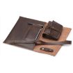 Leather Laptop & Tablet Bag w/ Cable Winder for 15.4" & Below - Coffee - 2