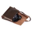 Leather Laptop & Tablet Bag w/ Cable Winder for 15.4" & Below - Coffee - 3