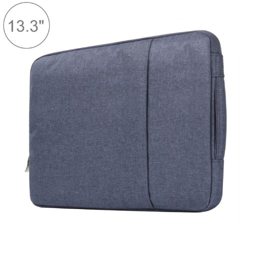 13.3" Denim Laptop Bag for MacBook, Lenovo - Dark Blue, 35.5x26.5x2cm - 1