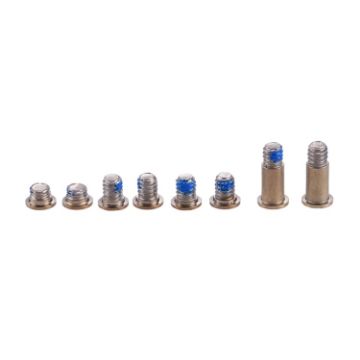 MacBook 12" A1534 Case Screws Set (8 pcs: 2 Long, 6 Short) Gold - 1
