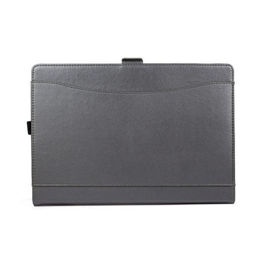 Microsoft Surface Pro 7/7+ Grey Leather Case with Pen Slot & Holder - 1