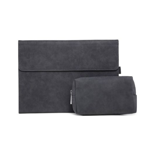 Surface Pro 7/7+ Sheepskin Leather Case + Power Supply Bag & Pen Slot - 1