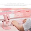 FEELWORLD VM1 USB Condenser Gaming Microphone - Pink, Noise Cancel, RGB - 6