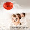 Photoelectric Smoke Detector with Red LED Indicator - White - 8