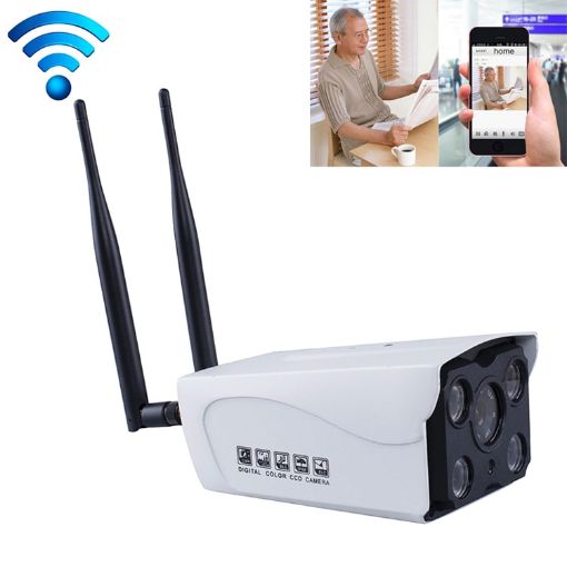 J-02130 1.3MP Dual Antenna Wifi IP Camera, Night Vision, 64GB TF Card - 1