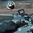 RUIGPRO Blue Motorcycle Handlebar Phone Bracket for GoPro/Insta360/DJI - 7