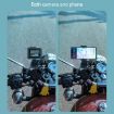 RUIGPRO Blue Motorcycle Handlebar Phone Bracket for GoPro/Insta360/DJI - 8