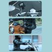 RUIGPRO Blue Motorcycle Handlebar Phone Bracket for GoPro/Insta360/DJI - 9