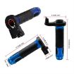 12V Blue Heated Motorcycle Scooter Aluminum Alloy Hand Grip Cover - 3