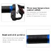 12V Blue Heated Motorcycle Scooter Aluminum Alloy Hand Grip Cover - 5