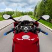 12V Blue Heated Motorcycle Scooter Aluminum Alloy Hand Grip Cover - 8