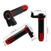 12V Red Heated Grip Handlebar for Motorcycle Scooter - CS-764A1 Aluminum - 3