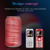 Satrend K8 Mini Mobile Phone, 1.0" Bluetooth Dialer, Dual SIM, 2G, Black - 4