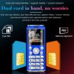 Satrend K8 Mini Mobile Phone, 1.0" Bluetooth Dialer, Dual SIM, 2G, White - 8
