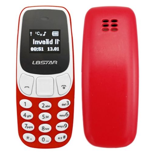 GTStar BM10 Mini Phone, Bluetooth Dialer, MP3, Dual SIM, 2G Network, Red - 1