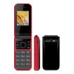 UNIWA F2720 Flip Phone, 1.77" Display, Dual SIM, Bluetooth, FM, Red - 2