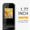 UNIWA F2720 Flip Phone, 1.77" Display, Dual SIM, Bluetooth, FM, Red - 4