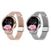 Gold Steel Strap Smart Watch, 1.09" IPS Screen, IP67, Sleep/Heart Rate/BP Monitoring - 2