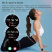 Gold Steel Strap Smart Watch, 1.09" IPS Screen, IP67, Sleep/Heart Rate/BP Monitoring - 5