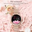 Gold Steel Strap Smart Watch, 1.09" IPS Screen, IP67, Sleep/Heart Rate/BP Monitoring - 6