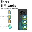 SERVO BM5310 Mini Phone, 1.33" Display, Triple SIM, Bluetooth, Red - 4