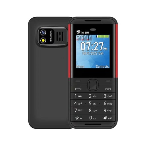 SERVO BM5310 Mini Phone, 1.33" Display, Triple SIM, Bluetooth, FM, Black Red - 1