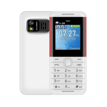 SERVO BM5310 Mini Phone, 1.33" Display, Triple SIM, Bluetooth, FM, White - 1