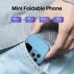 SERVO i16 Pro Mini Flip Phone, 1.77", Dual SIM, Bluetooth, FM, GSM, Black - 3