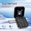 SERVO i16 Pro Mini Flip Phone, 1.77", Dual SIM, Bluetooth, FM, Blue - 2