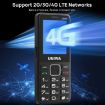 UNIWA V2000 Elder Phone, 2.4" Unisoc T107, 1700mAh, 4G, SOS, US Plug, Red - 4