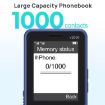 UNIWA V2000 Elder Phone, 2.4" Unisoc T107, 1700mAh, 4G, SOS, UK Plug, Red - 5