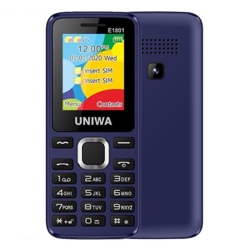 UNIWA E1801 Mobile Phone, 1.77", 800mAh, 21 Keys, Bluetooth, Dual SIM - 1
