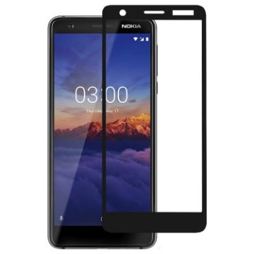 Nokia 3.1 Full Glue Full Cover Tempered Glass Screen Protector Film - 1