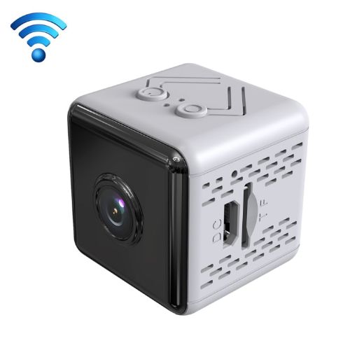X6D HD 1080P Wireless Mini Surveillance Camera with Night Vision, White - 1